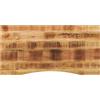 vidaXL Piano Scrivania con Curva 110x50x2,5cm Massello Grezzo di Mango vidaXL