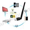 chiavetta wifi internet usb antenna wireless wi fi pc portatile 600mbps AC 5.8G