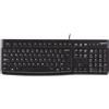 Logitech K120 Corded Keyboard tastiera Universale USB QWERTY US International Ne
