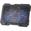Conceptronic THANA01B base di raffreddamento per notebook 39,6 cm (15.6") Nero