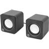 Manhattan 2600 Series Nero, Argento Cablato 6 W (2600 SERIES 2X USB SPEAKERS - U