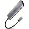 Axagon HMC-HCR3A 3x USB-A HDMI SD/microSD USB-C 3.2 Gen 1 hub 20cm Cablato USB 3