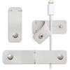 Twelve South SurfaceSnap | 3 pk, organizzatori di cavi in pelle, con adesivo sen