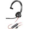 MediaMondo POLY Cuffie Blackwire 3310 certificate per Microsoft Teams adattatore USB-C/A T
