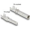 Delock DL4 Contatti pin solari per crimpatura per spine e prese 20 pezzi