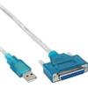InLine USB a parallela a 25 pin - Cavo adattatore per stampante - 18 m