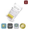 WP Europe WP CABLING PLUG RETE CAT.6 CON FORI PASSANTI RJ45 PER CAVO TONDO RIGIDO WPC-MDP-