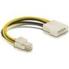 Delock Anschluss P4 Stecker (Intel Mainboard) Molex 4pin Stecker Kabellnge ca.15cm