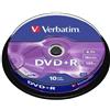 Verbatim DVD+R Matt Silver 4,7 GB 10 pz