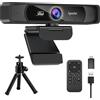 Spedal HD 4K Webcam Con Microfono Treppiede e Telecomando Grandangolare 120° per