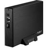 ADJ BOX 3.5 SATA TO USB 3.1 MAX 8TB BK AH612 BOX SLIM CASE ALLUMINIO ADJ