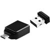 Verbatim Nano - Memoria USB da 32 GB con Adattatore Micro USB - Nero