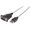 Manhattan 151849 cavo seriale Nero 1,8 m USB Serial/COM/RS232/DB9