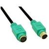 InLine Prolunga PS-2 - maschio - femmina - PC99 - spina verde - PREMIUM - 3m