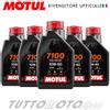 Motul 5 litri Olio Motore MOTUL 7100 10W60 4T MA2 100% Sintetico Moto Atv Cross KTM ec