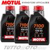 Motul 3 litri Olio Motore MOTUL 7100 10W60 4T MA2 100% Sintetico Moto Atv Cross KTM ec