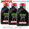 Motul 3 litri Olio Motore MOTUL 5100 15w50 4T MA2 Sintetico-x Moto Scooter ATV 4 Tempi