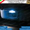 ESL COPPIA LAMPADE T5 ALETTE PARASOLE LED PER LANCIA DELTA MK2 LED BLU CANBUS