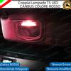 ESL COPPIA LAMPADE T5 ALETTE PARASOLE LED PER LANCIA DELTA MK2 LED ROSSO CANBUS
