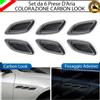 ESL SET 6 PRESE D'ARIA SPORTIVE CARBON LOOK ADESIVE IN ABS PER CITROEN AMI