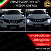ELM CONVERSIONE FARI LED PER NISSAN JUKE MK1 6000K LED CANBUS XENON ALTA LUMINOSITA'