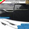 ESL COPPIA BADGE LATERALI CROMATI IN METALLO INSERTI ADESIVI PER FERRARI 456