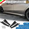 ESL 4 X FLAP SPLITTER SPOILER MINIGONNE LATERALI NERO LUCIDO PER SEAT LEON 4 KL