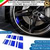 ESL 6 X DECALCOMANIE PER CERCHI RUOTE BORDO RUOTA ADESIVO BLU PER MASERATI GHIBLI