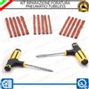 ESL KIT RIPARA GOMME FORATURA PNEUMATICI PER FIAT PUNTO MK3 15 STRISCE 2 UTENSILI