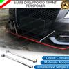 ESL 2 X BARRE SUPPORTO TIRANTI CROMATE PARAURTI SPOILER PER FORD PUMA