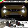 ELM KIT FULL LED HB3 ABBAGLIANTI PER NISSAN JUKE RESTYLING 6000K CANBUS 6400 LUMEN
