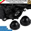 TER COPPIA TAPPO COPRIFARO CUFFIA IN GOMMA PER FARI AUTO 100mm x XENON KIT FULL LED