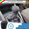 COVER POMELLO CAMBIO MANUALE 6 MARCE FIAT FIAT 500 NERO IN GOMMA ANTI SCIVOLO