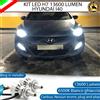 ESL KIT MONO LED H7 AL QUARZO 360° HYUNDAI I40 13600 LUMEN 6500K BIANCO GHIACCIO