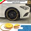 ELT CONTORNO GIALLO BORDO CERCHI IN LEGA ADESIVO VOLKSWAGEN EOS FOX GOLF JETTA