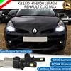 ELM KIT LED ANABBAGLIANTE RENAULT CLIO 3 CON FARO LENTICOLARE 6000K XENON 6400 LUMEN