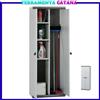 Garofalo armadietto da esterno portascope armadio per giardino 2 ante in plastica pvc