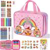 JYPS Capibara Borsa Kit Colori, 73 Pcs Lavabili Valigetta Colori Bambini