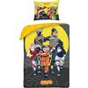 HALANTEX NARUTO Set Letto Naruto Kakashi COPRIPIUMINO 140x200cm COTONE Originale