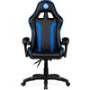 Qubick sedia gaming Poltrona per gaming FC Inter Snake nera e blu