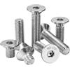 desdes VITI M8 IN ACCIAIO INOX PERNI BULLONI TESTA SVASATA PIANA CAVA DIN 7991 UNI 5933