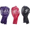 amscan 9900877 Palloncini 40th Happy Birthday da 27.5 cm, Viola/Rosa/Nero, 6 pezzi