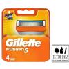 GILLETTE FUSION 5 LAME DI RICAMBIO PER RASOIO CONFEZIONE DA 4 LAMETTE