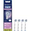 Oral-B 4 testine oral-b spazzolini di ricambio Sensitive originali braun