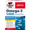 Doppelherz aktiv Omega 3 1400 Integratore Alimentare con Concentrato di Omega 3