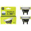 Philips OneBlade 2x Lame di Ricambio 360 QP420/50