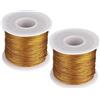 G2PLUS 200M Filo d'oro Spago Dorato 1MM Corda per Gioielli Filo di Spago (l9c)