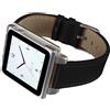 Hex Vision Classic Leather Watch Band for iPod nano Gen 6/7 (Black)