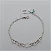 BRACCIALE DA DONNA A MAGLIA IN ORO BIANCO 18KT 1,9 GR. (8528)
