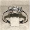 CARLO RASPAGNI ANELLO TRILOGY ORO BIANCO 18kt. CON DIAMANTI NATURALI ct. 0,45 G VS e GARANZIA
